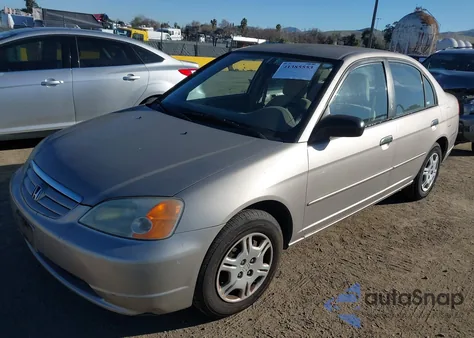 2001 Honda Civic Lx from USA, damaged, VIN 2HGES16581H527856